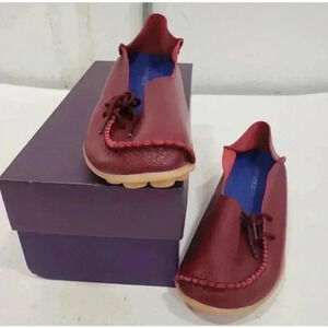 Empress Australia Red Leather Comfort Walking Shoes - size 6.5 US